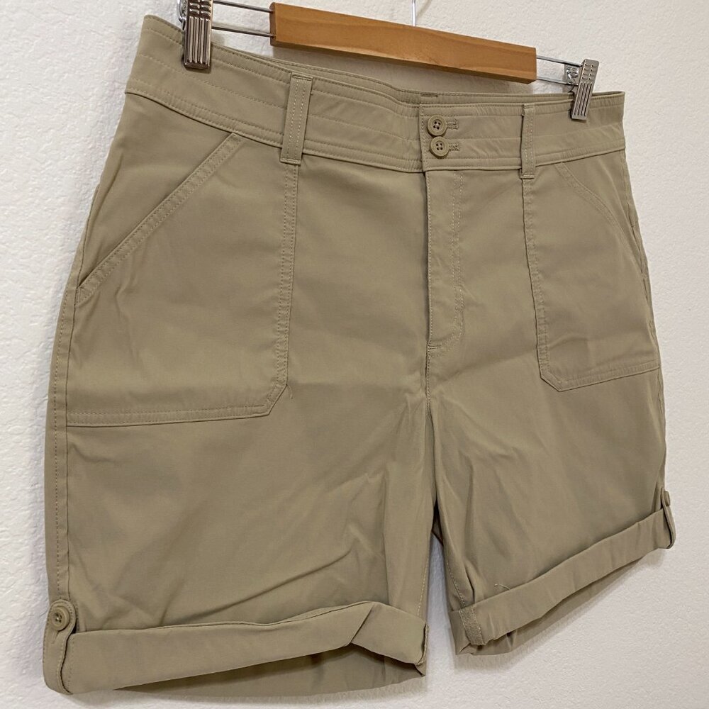 Eddie Bauer Women's Stretch UPF 50 Rolled Hem Adjustable Length Bermuda Shorts - Picture 3 of 9